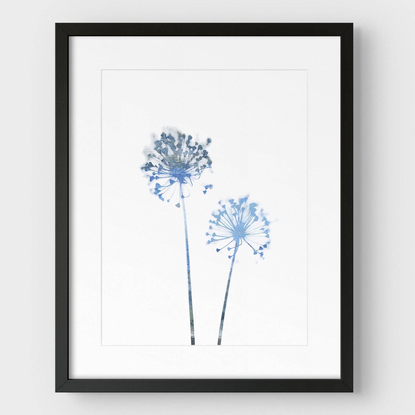 Blue Dandelion Print