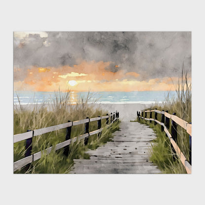 Boardwalk to the Beach Print