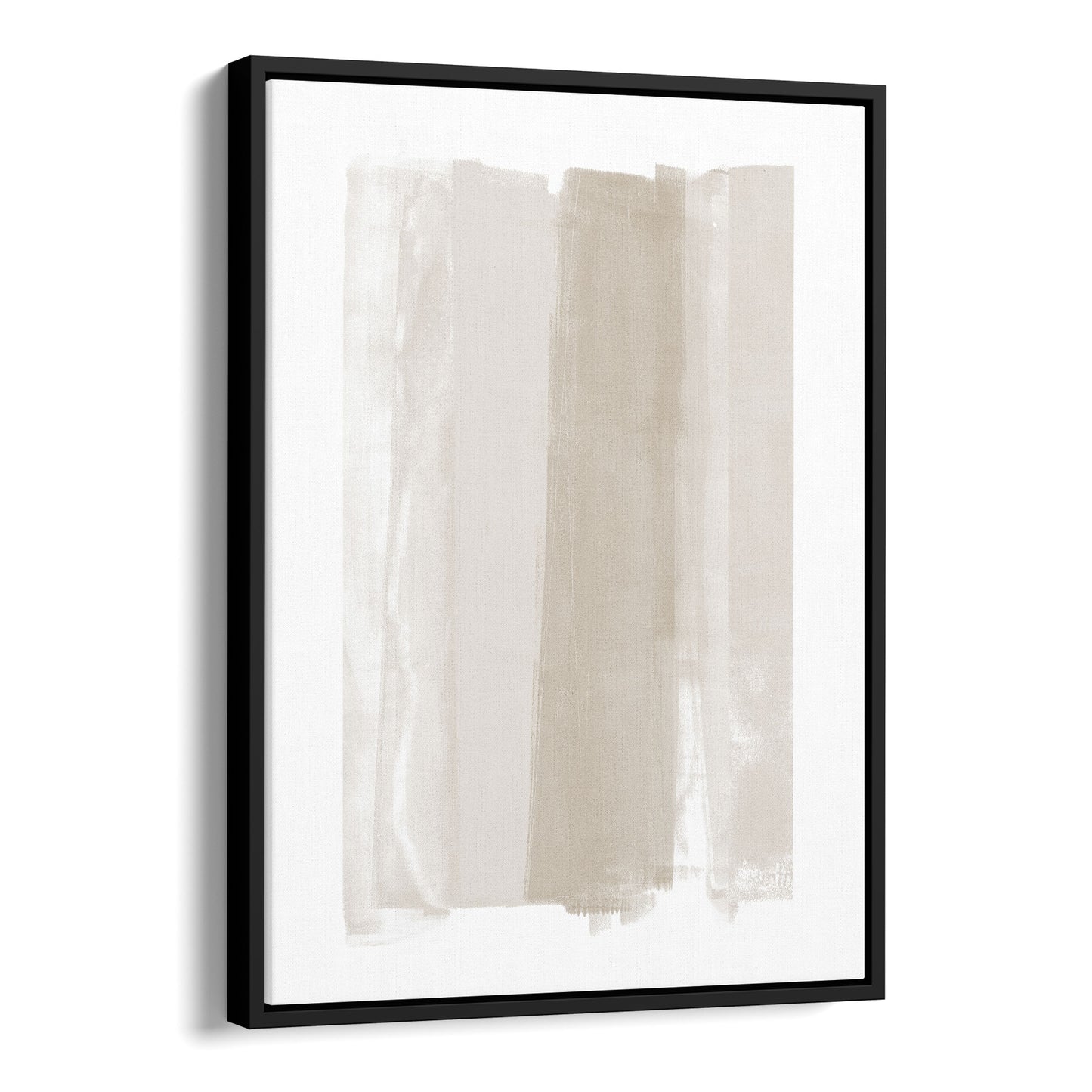 Beige Ombre Minimalist Abstract Painting Print