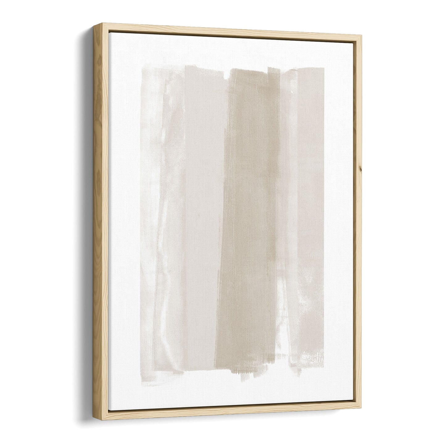 Beige Ombre Minimalist Abstract Painting Print