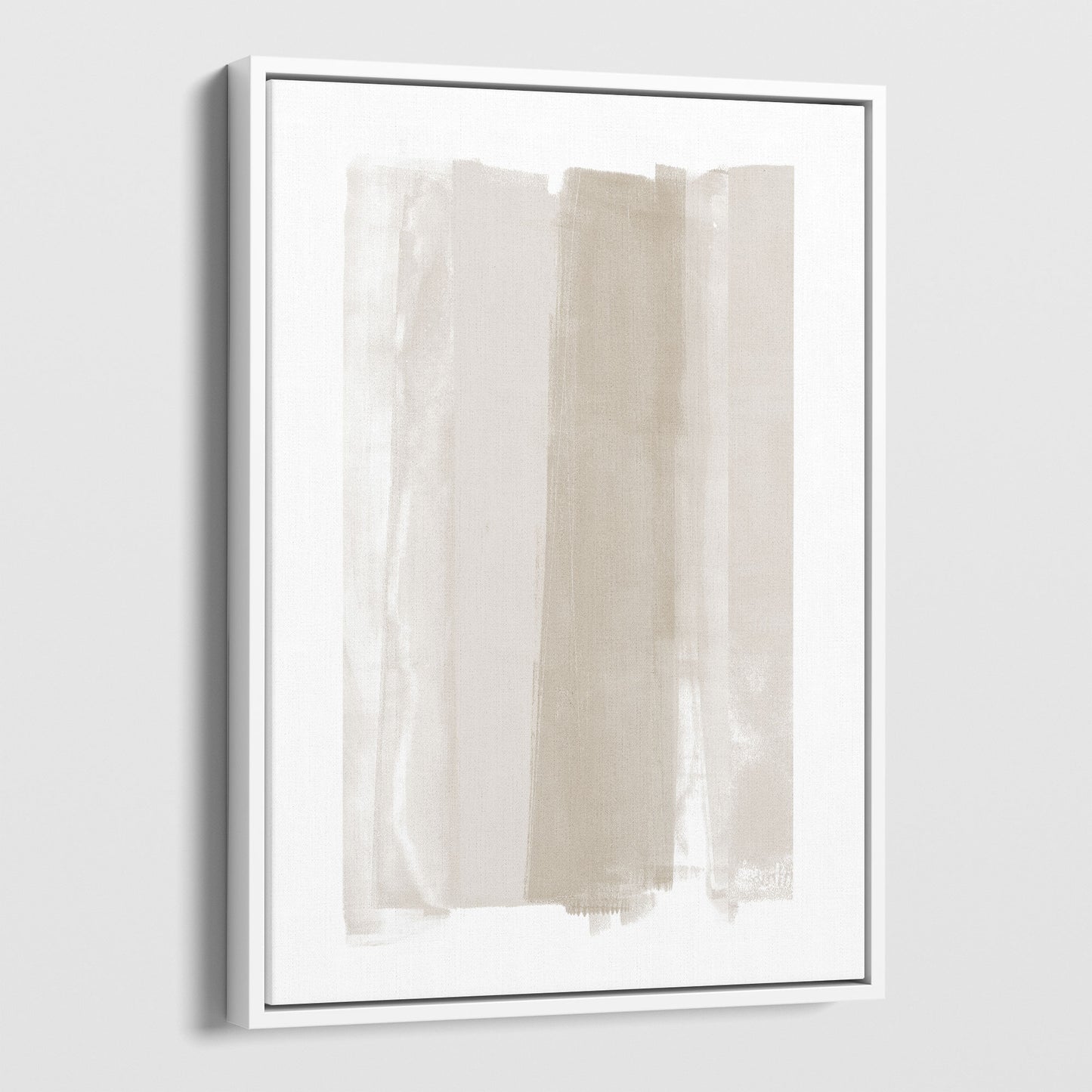 Beige Ombre Minimalist Abstract Painting Print