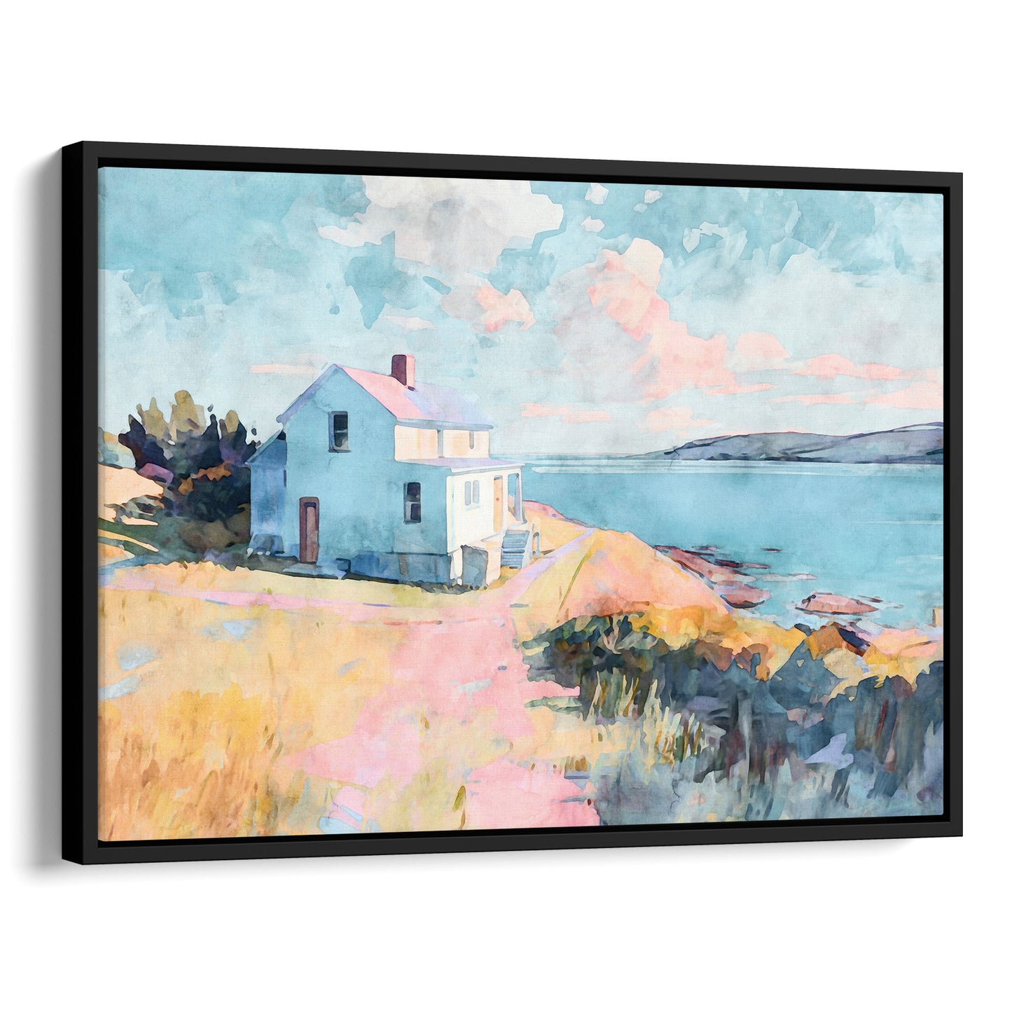 Coastal Cottage Art Print