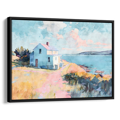 Coastal Cottage Art Print