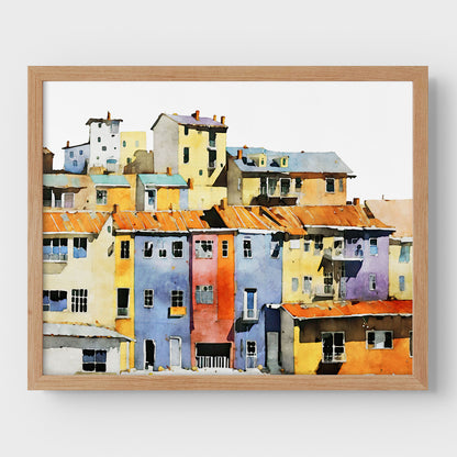 Colorful Buildings II Print