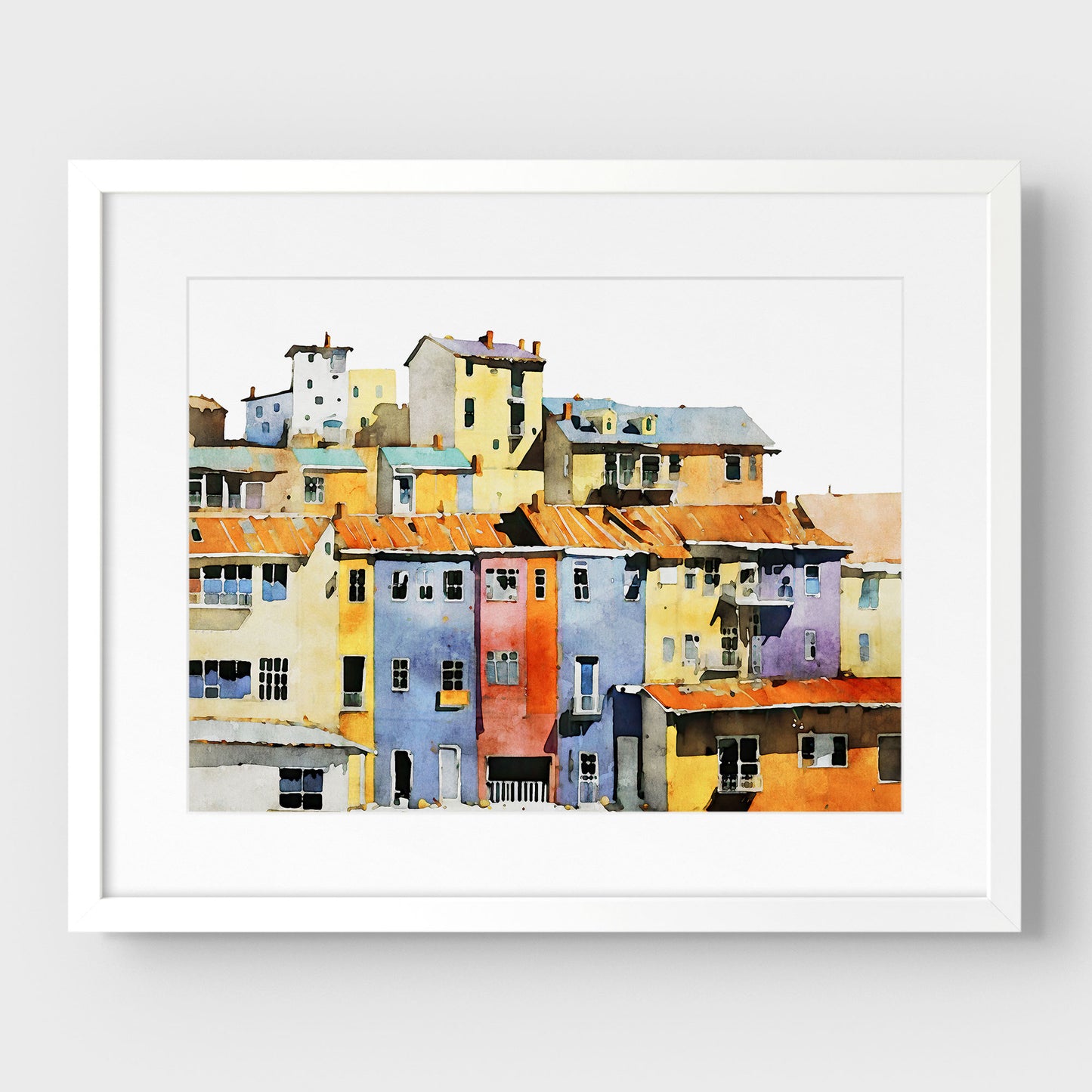 Colorful Buildings II Print