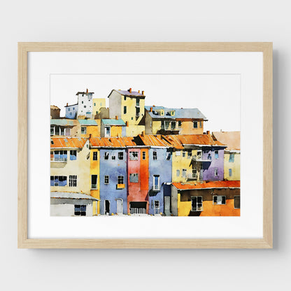 Colorful Buildings II Print