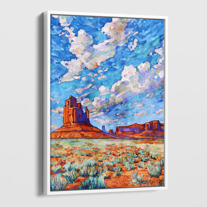 Colorful Monument Valley Watercolor Print