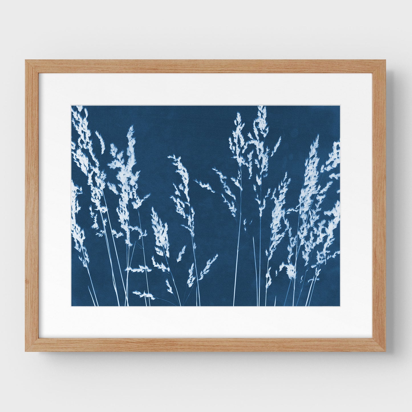 Wild Grasses Cyanotype Print