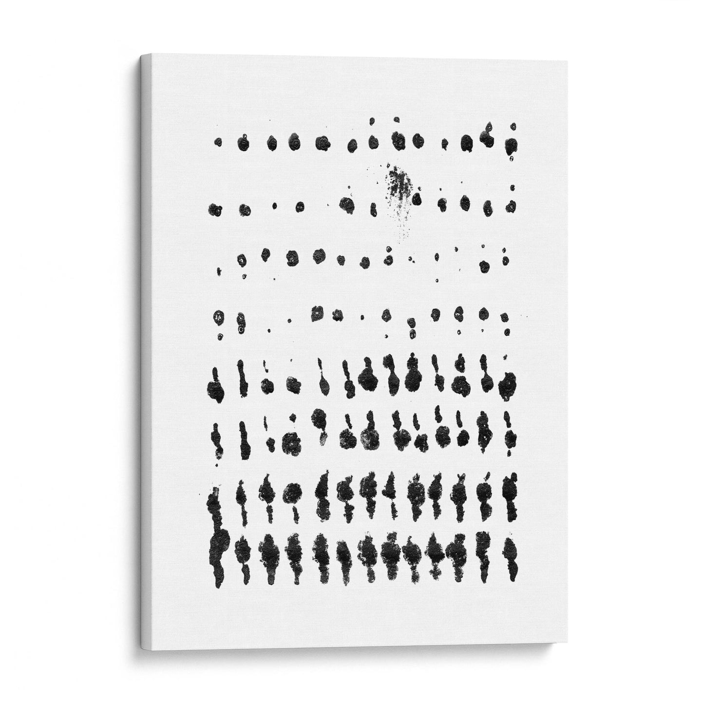 Distressed Dots Pattern Black and White Abstract Minimalist Print