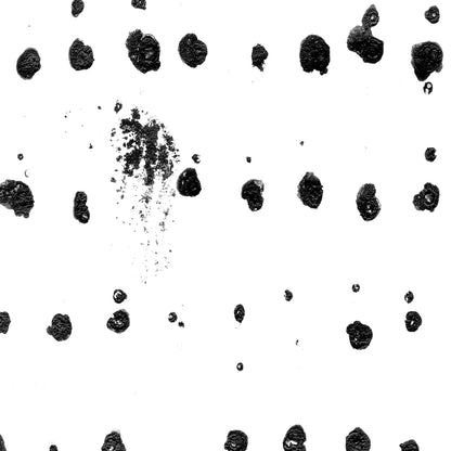 Distressed Dots Pattern Black and White Abstract Minimalist Print