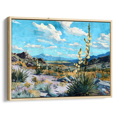 Desert Yucca Landscape Watercolor Print