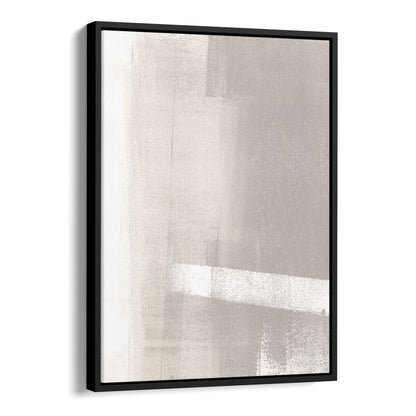 Beige Minimalist Abstract Monotype Reproduction Print