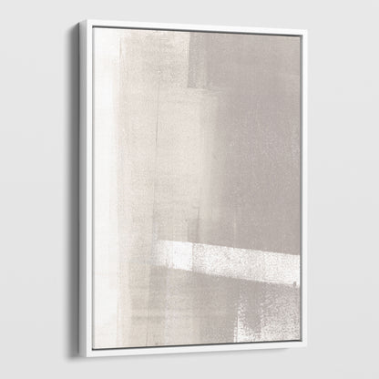 Beige Minimalist Abstract Monotype Reproduction Print