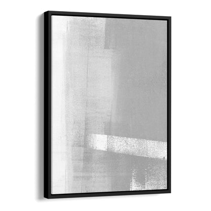 Grey and White Minimalist Geometric Abstract Print