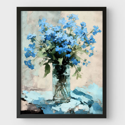 Forget-me-not Impressionist Still Life Print
