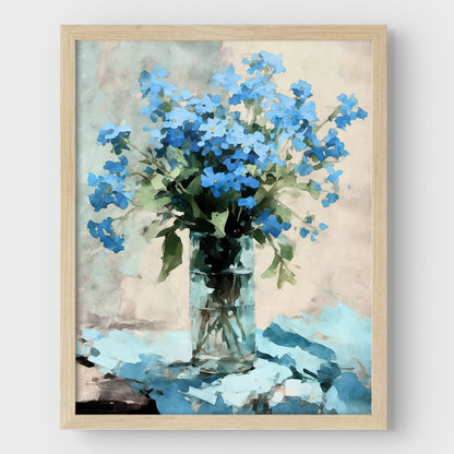 Forget-me-not Impressionist Still Life Print