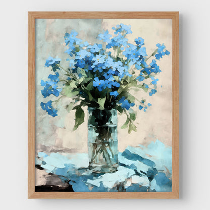 Forget-me-not Impressionist Still Life Print