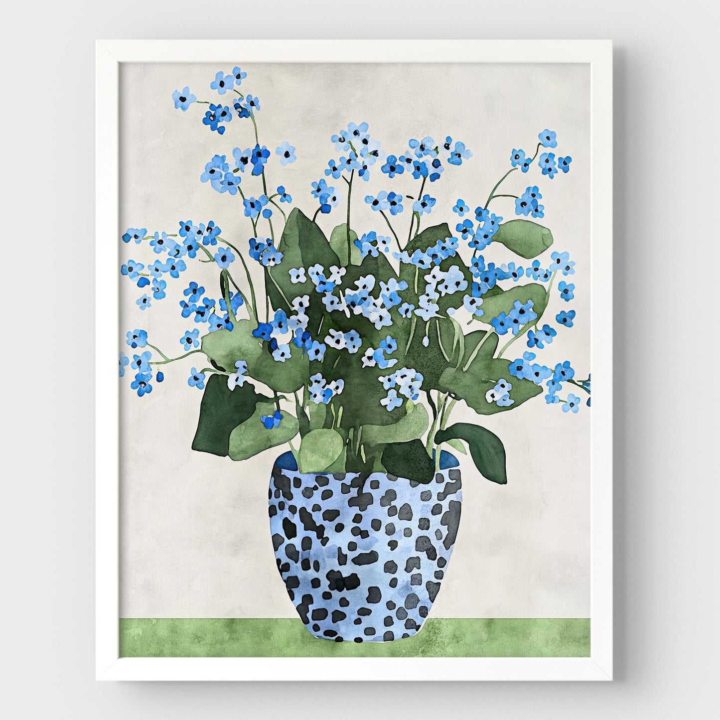 Forget-Me-Not Still Life Print