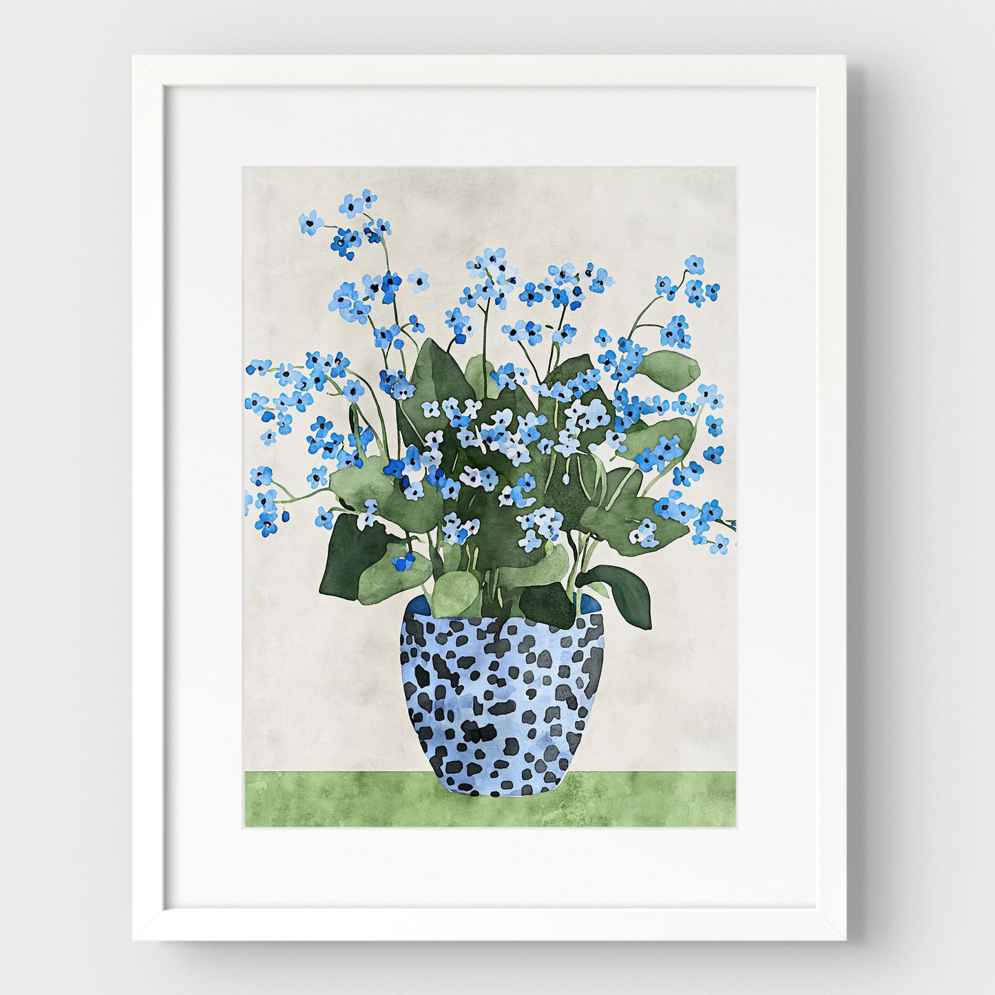 Forget-Me-Not Still Life Print