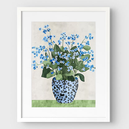 Forget-Me-Not Still Life Print