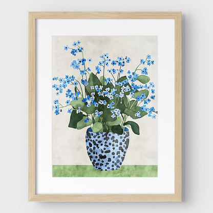 Forget-Me-Not Still Life Print