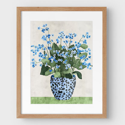 Forget-Me-Not Still Life Print