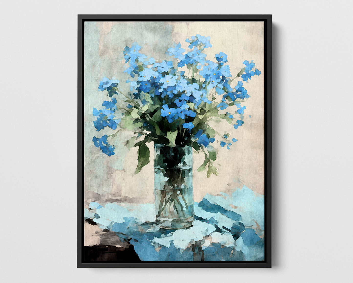 Forget-me-not Impressionist Still Life Print