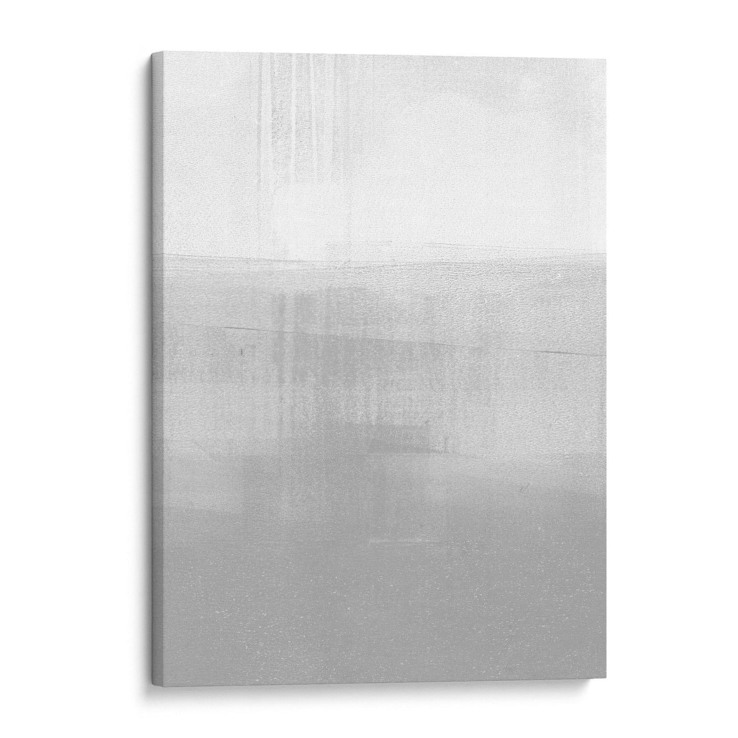 Grey Horizon Minimalist Abstract Landscape Painting Print