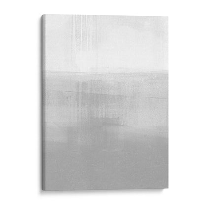 Grey Horizon Minimalist Abstract Landscape Painting Print