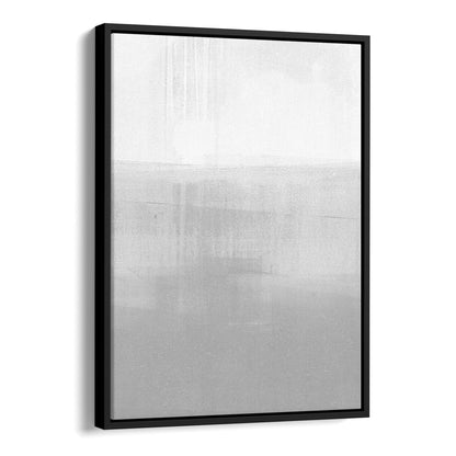 Grey Horizon Minimalist Abstract Landscape Painting Print