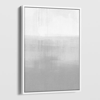 Grey Horizon Minimalist Abstract Landscape Painting Print