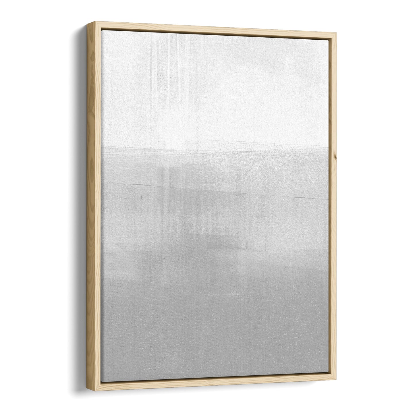 Grey Horizon Minimalist Abstract Landscape Painting Print