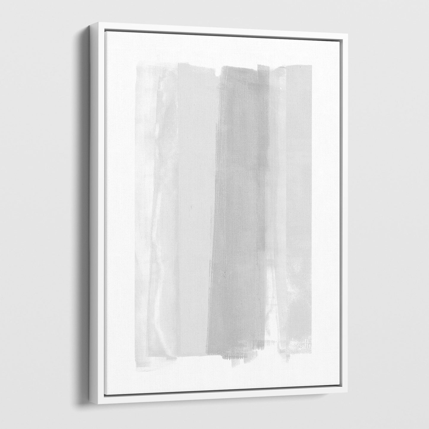 Gray Ombre Minimalist Abstract Painting Print