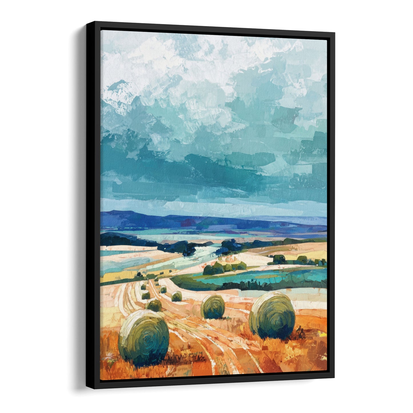 Stormy Farmland Art Print