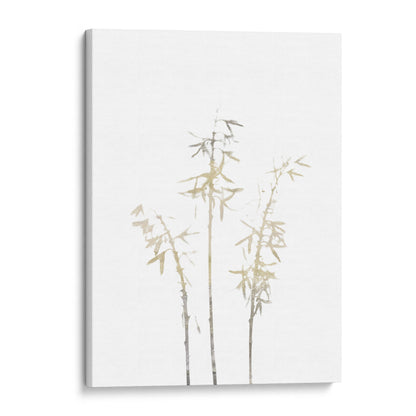 Beige Bamboo Minimalist Botanical Print