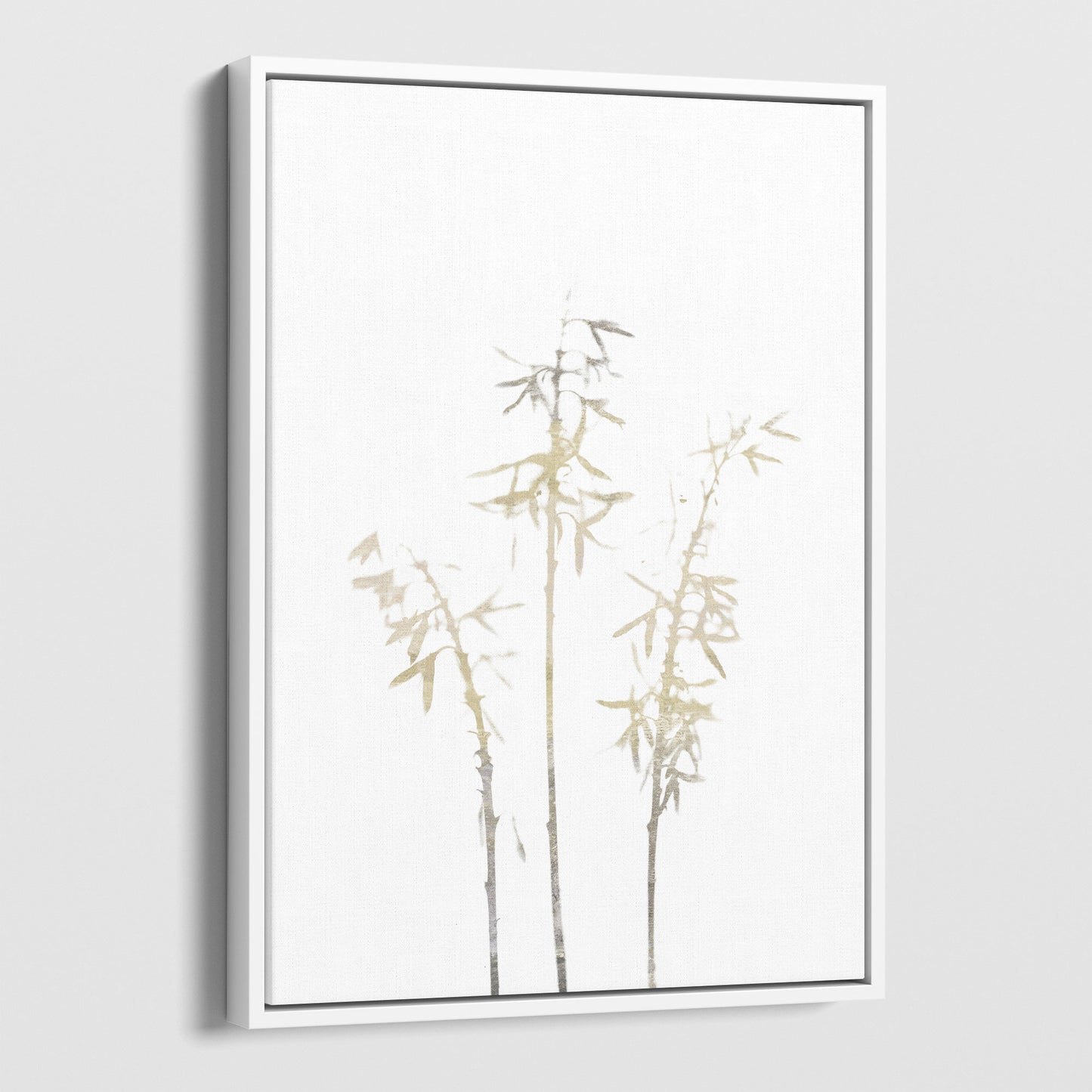 Beige Bamboo Minimalist Botanical Print