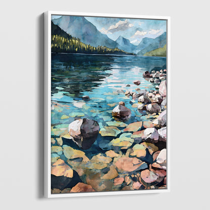 Lake McDonald Watercolor Print