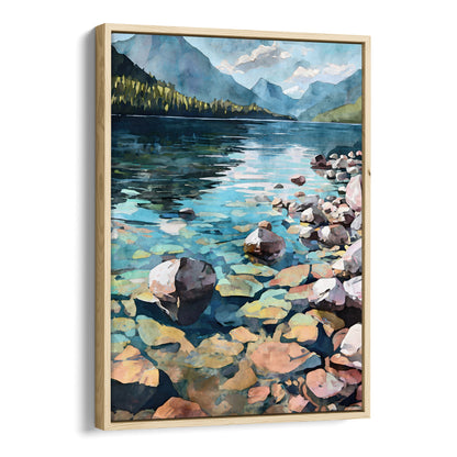 Lake McDonald Watercolor Print