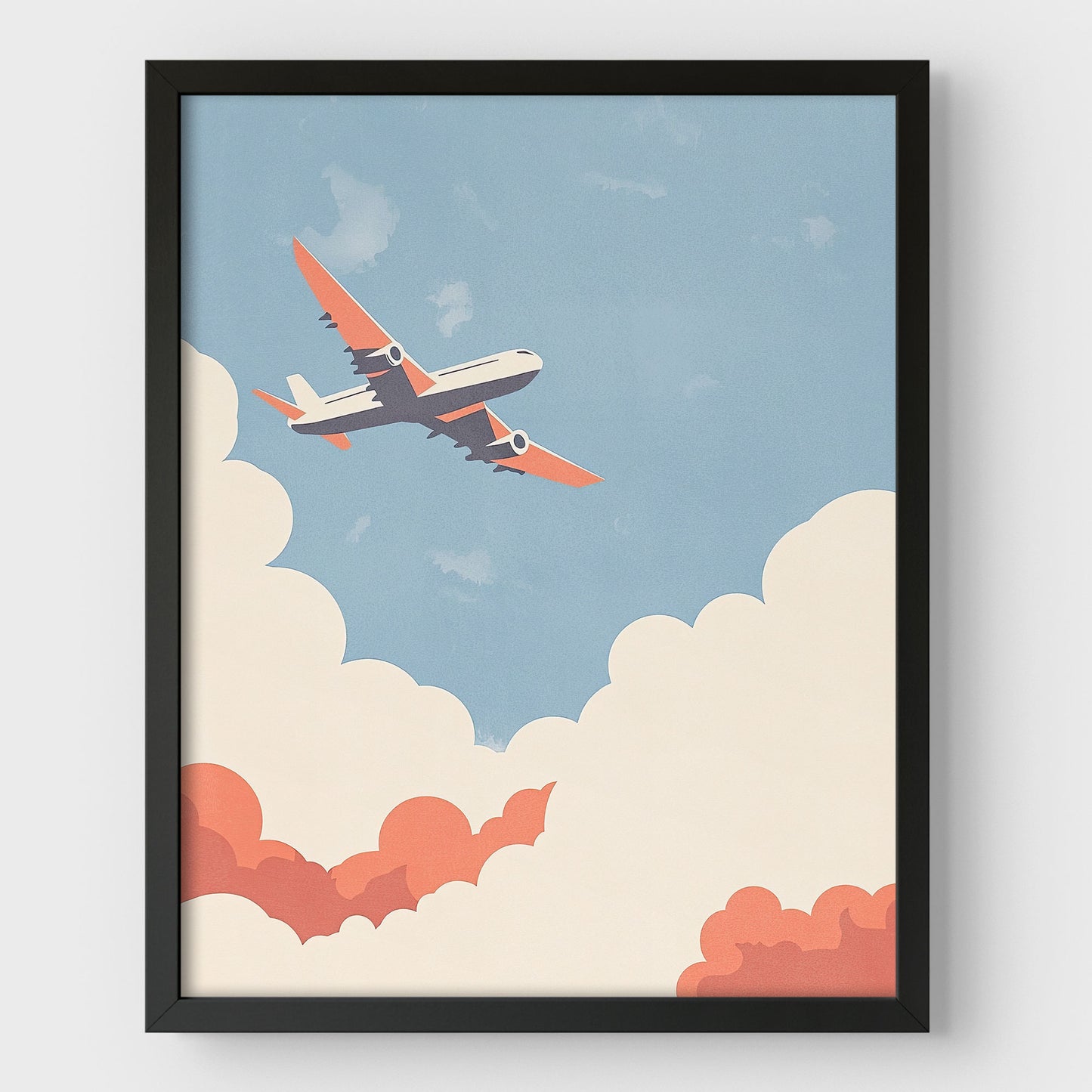 Mid-century Jetliner Art Print