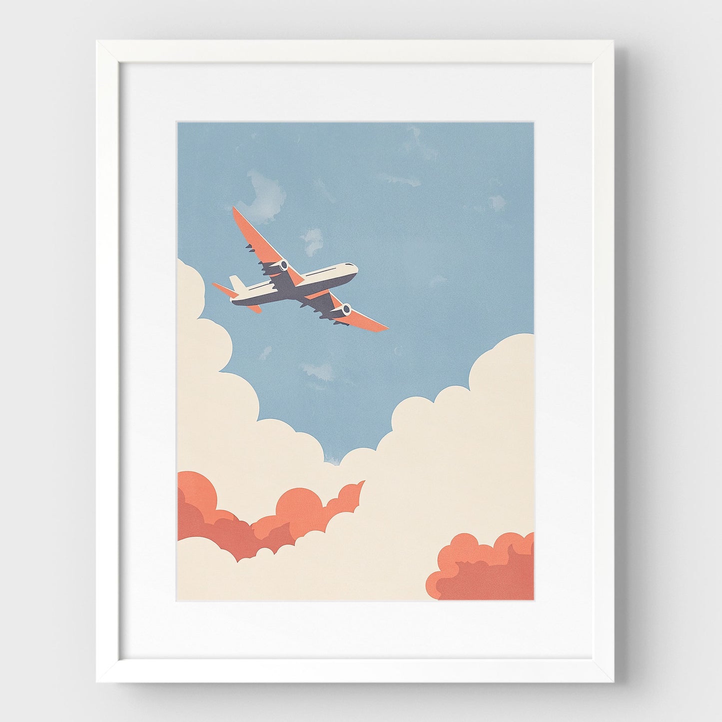 Mid-century Jetliner Art Print