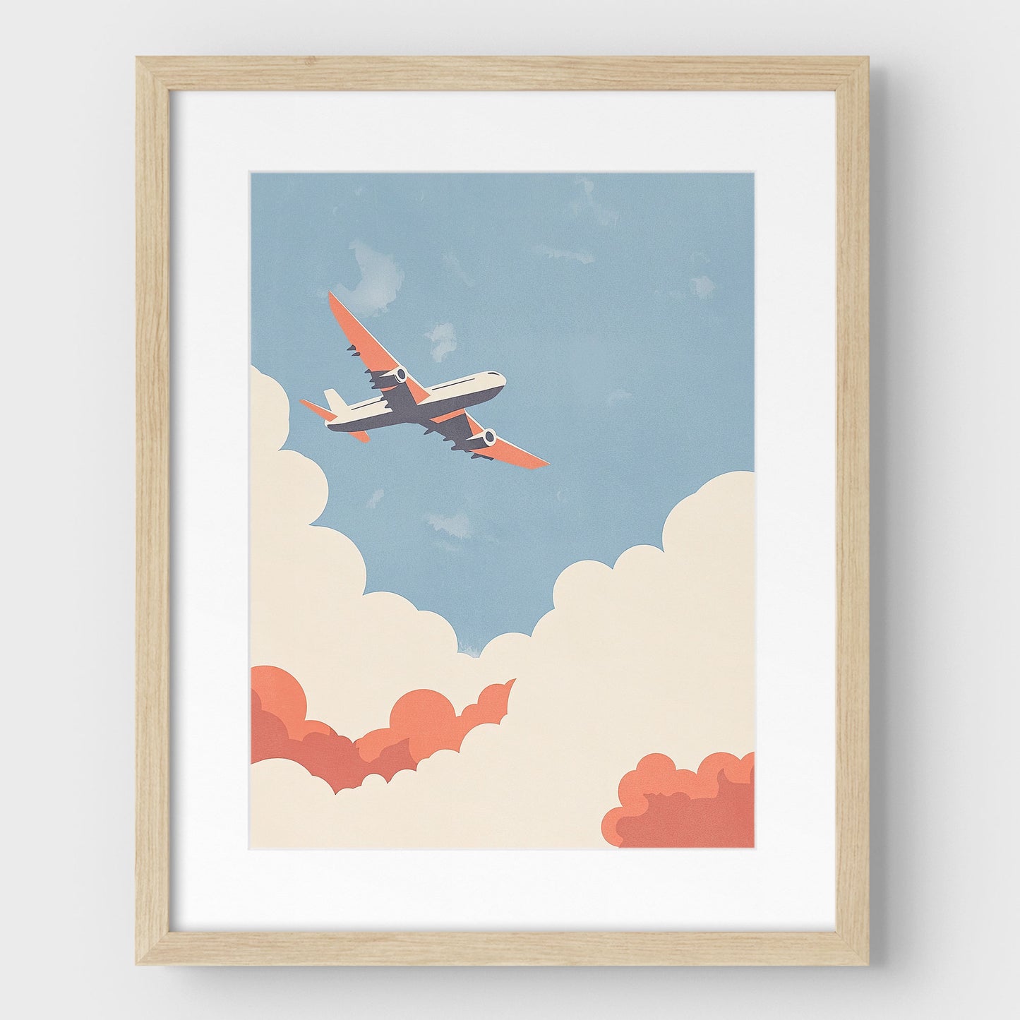 Mid-century Jetliner Art Print