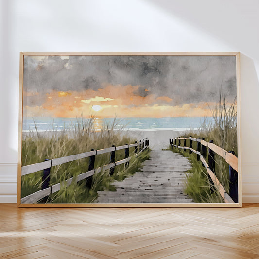 Boardwalk to the Beach Print