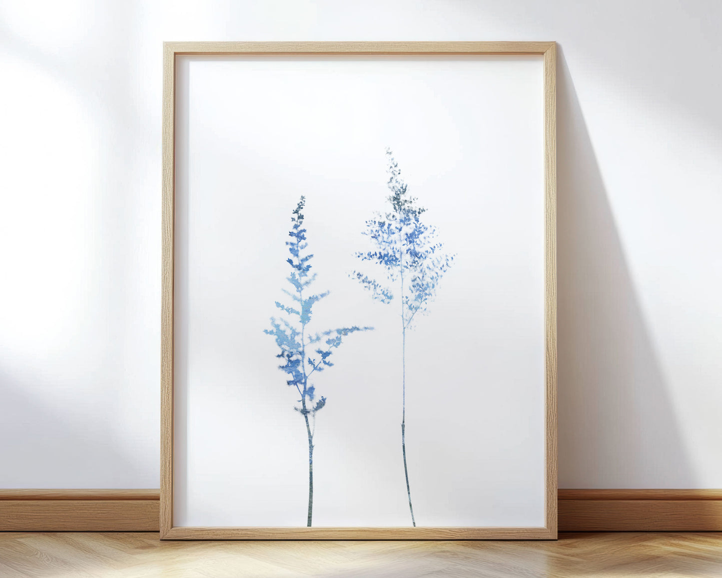 Blue Wildflower Print