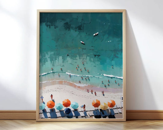 Beach Aerial View Print