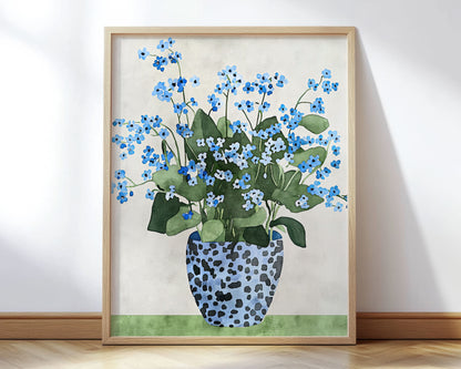 Forget-Me-Not Still Life Print