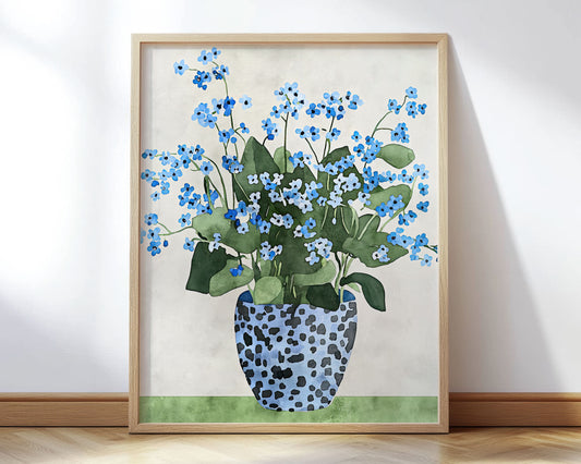 Forget-Me-Not Still Life Print