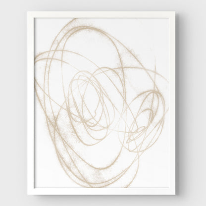 Beige Scribble Print