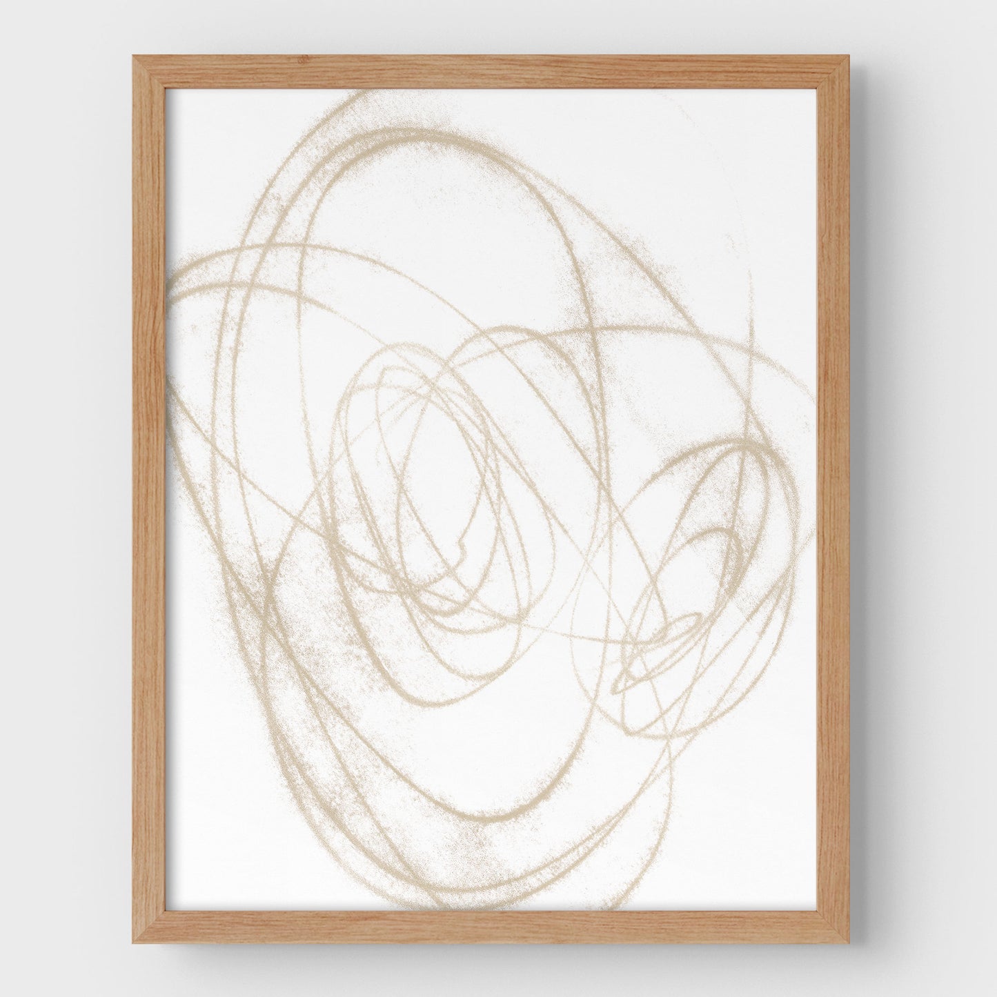 Beige Scribble Print