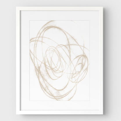 Beige Scribble Print