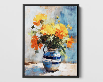 Orange Marigolds Still Life Print